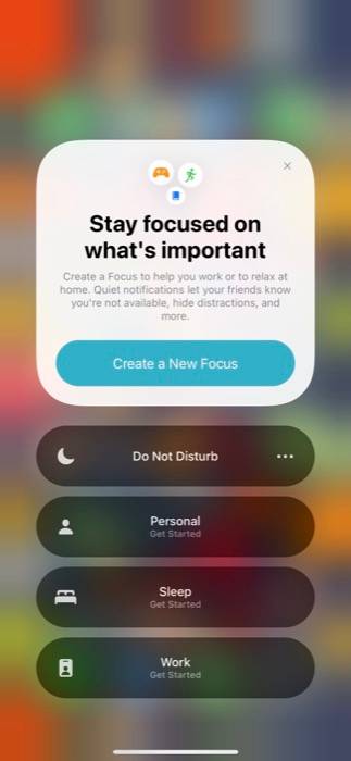 Focus Modes