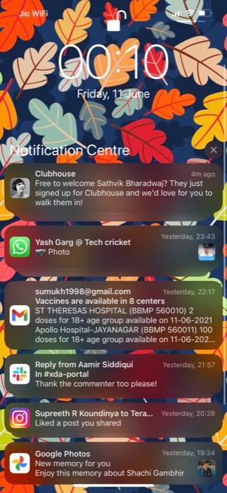 iOS 15 Notifications