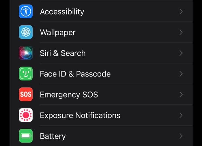 Face ID and Passcode Settings