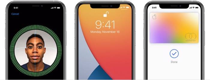 Face ID on iPhone