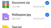 InShot File Manager - Selection