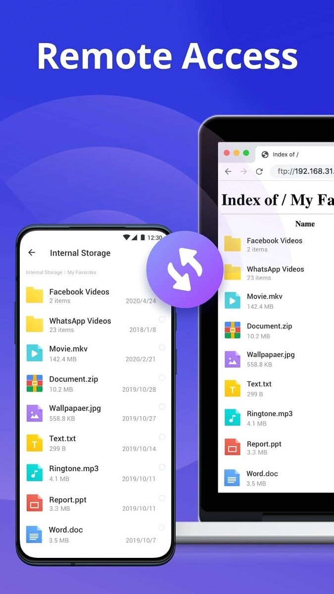 InShot File Manager - Remote Access