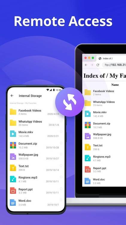 InShot File Manager - Remote Access