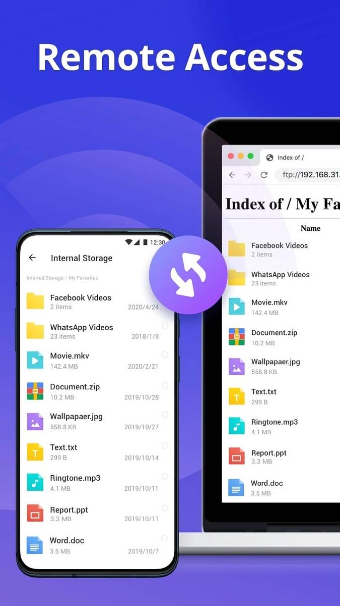 InShot File Manager - Remote Access