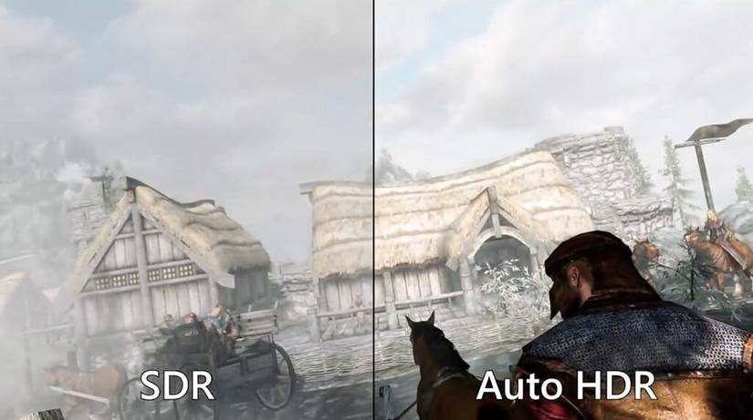A slide from the Microsoft event showing Auto HDR for Windows 11