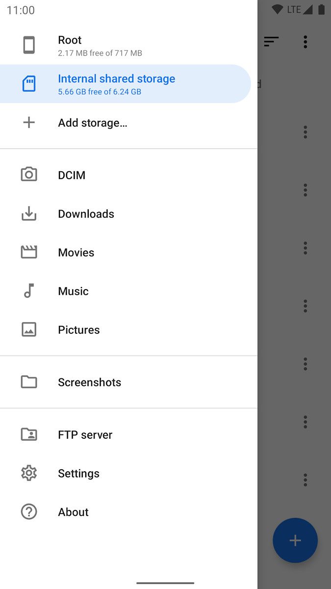Material Files - Menu