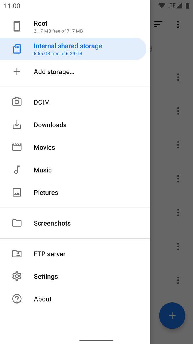 Material Files - Menu