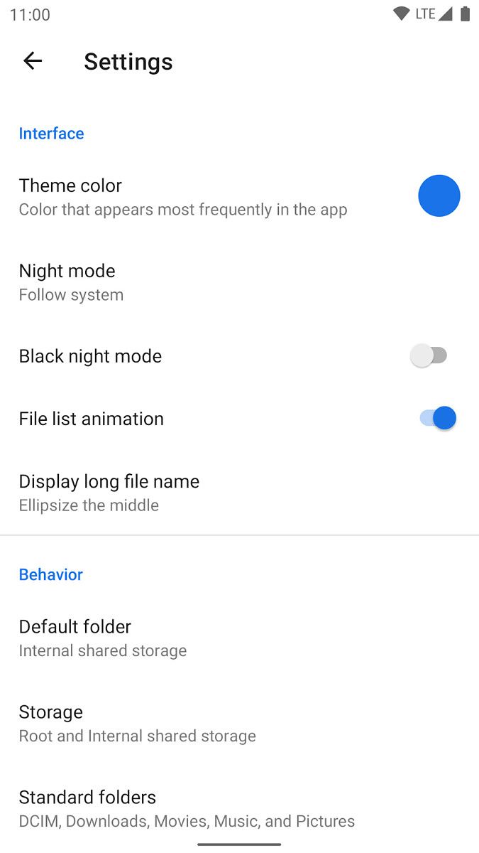 Material Files - Settings