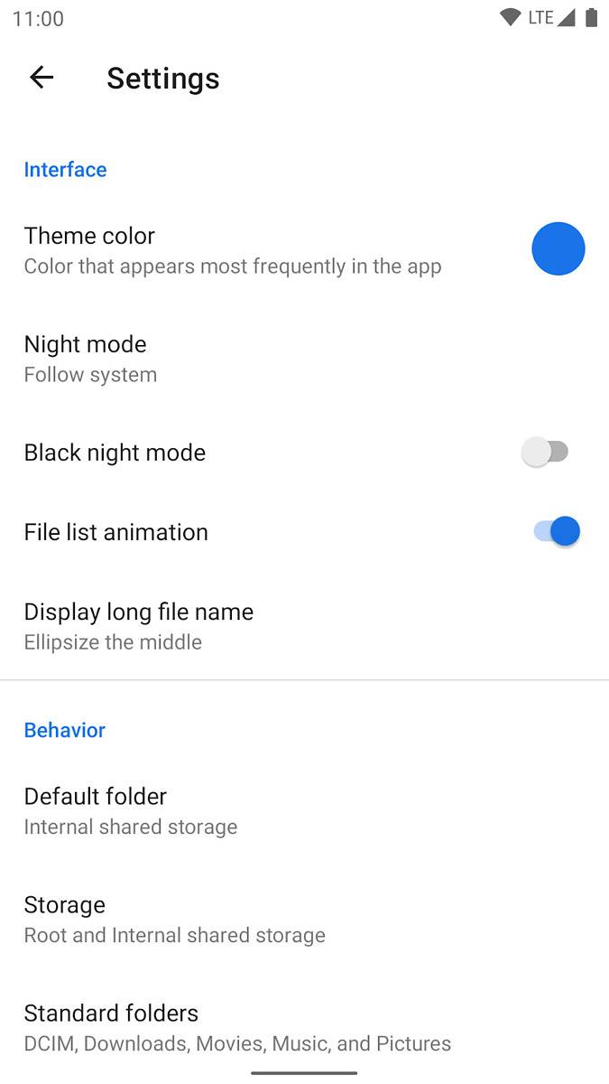 Material Files - Settings