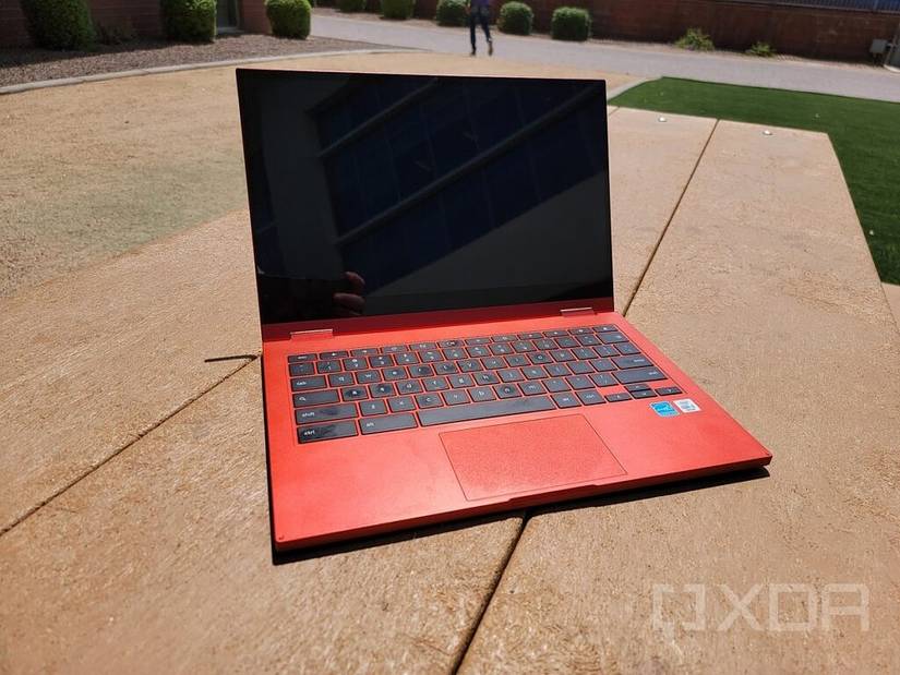 Galaxy Chromebook 2 open on table