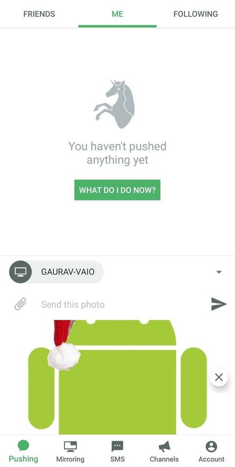 Pushbullet file transfer