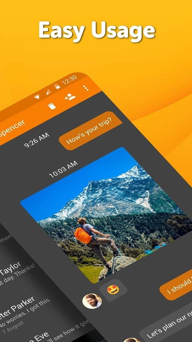 Simple SMS Messenger easy usage