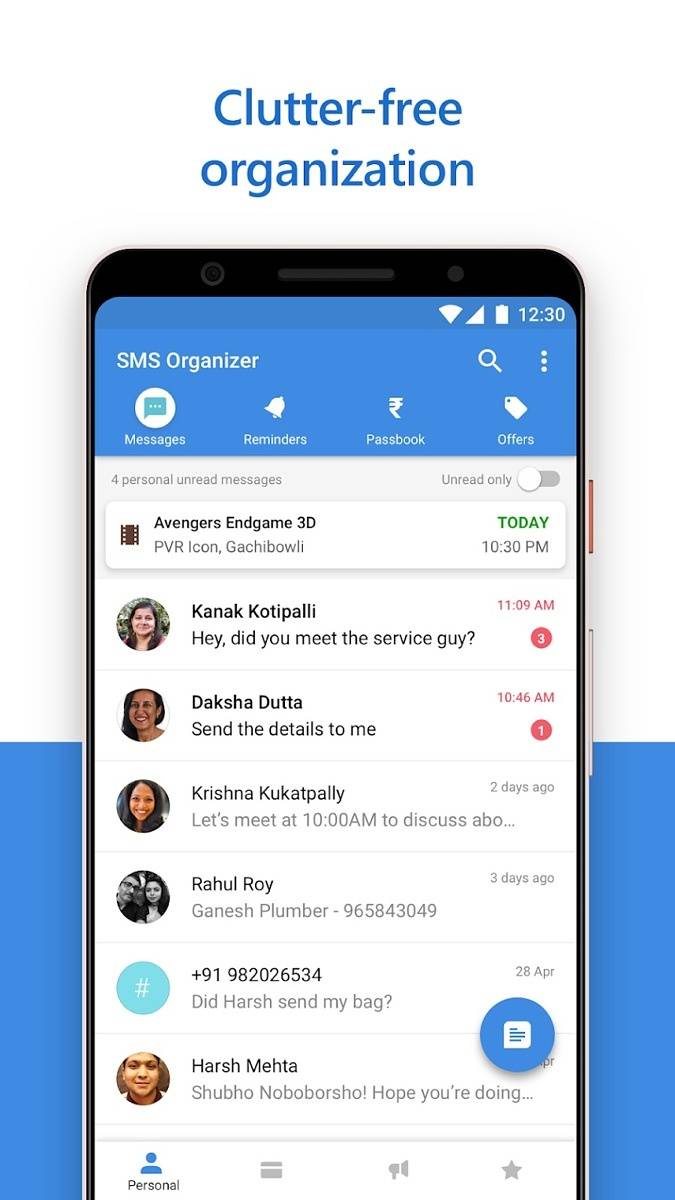 SMS Organizer organization