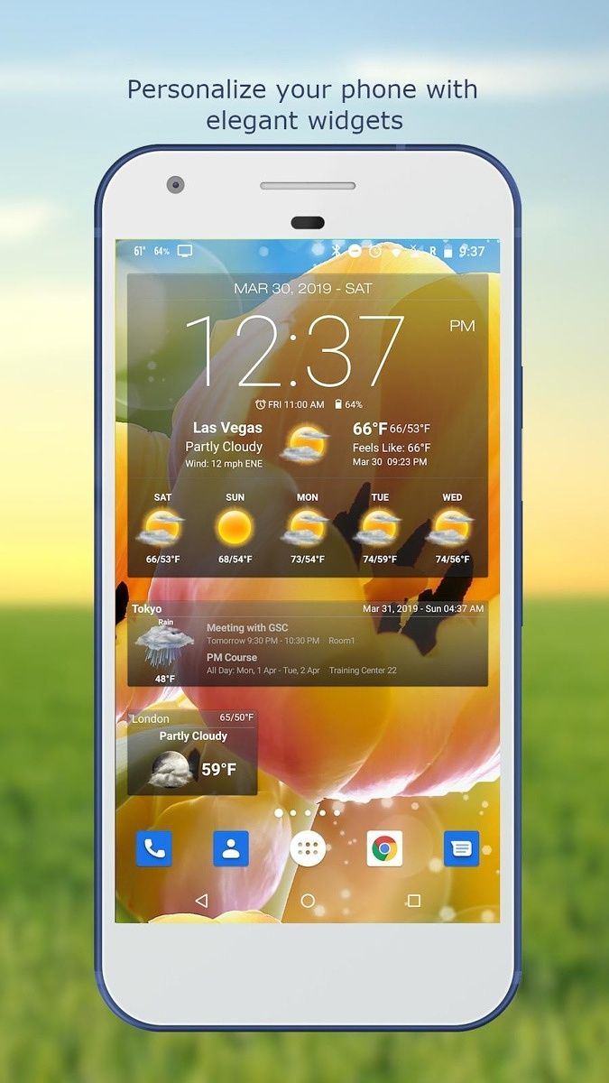 Weather &amp; Clock Widget