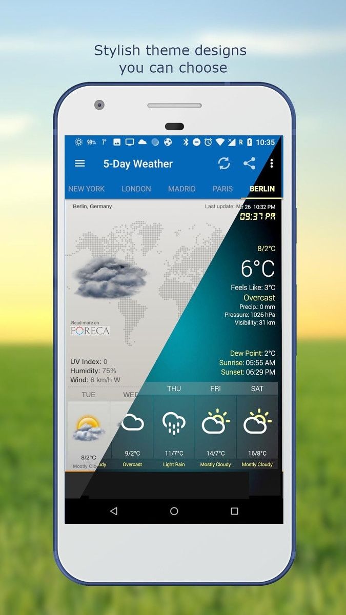 Weather &amp; Clock Widget Forecast