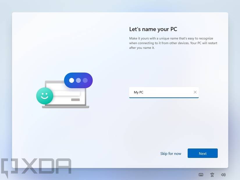 Windows 11 setup experience