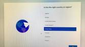 Language selection in the Windows 11 OOBE running on the Raspberry Pi 4