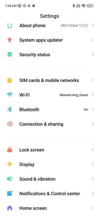 MIUI for POCO on the POCO X3 GT