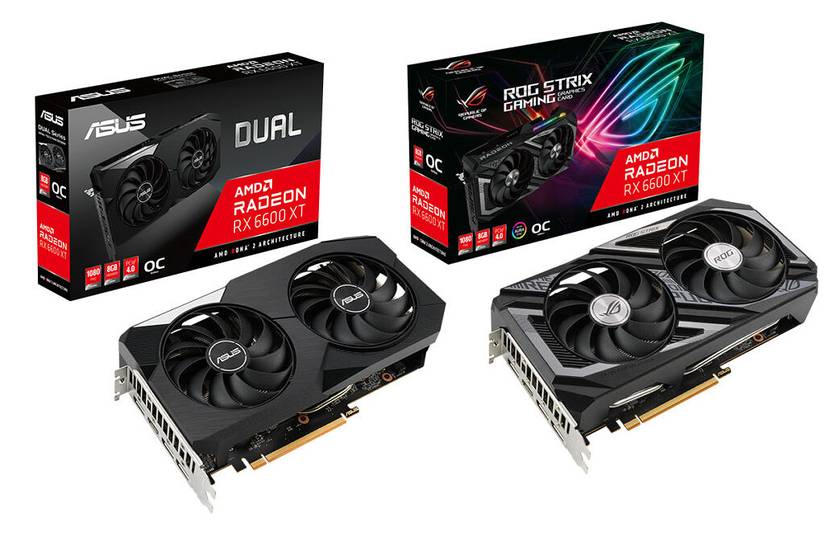 ASUS Radeon RX 6600 XT GPU models