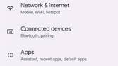 Settings app in light mode on Android 12 Beta 3