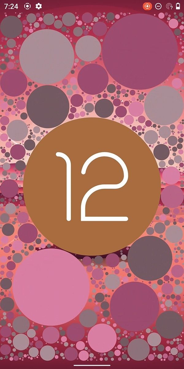 Android 12 Easter egg clock red bubbles