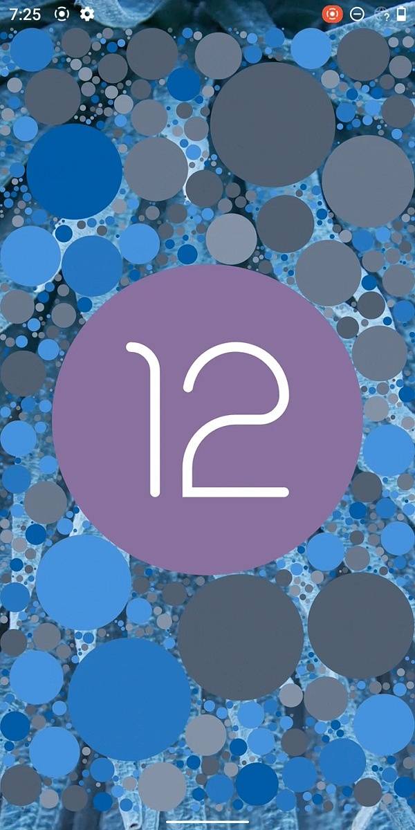 Android 12 Easter egg clock blue bubbles