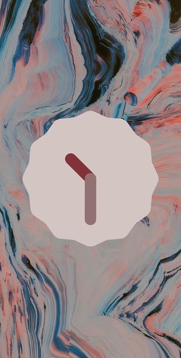 Android 12 Easter egg clock abstract wallpaper