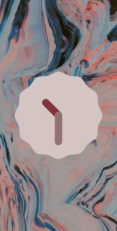 Android 12 Easter egg clock abstract wallpaper