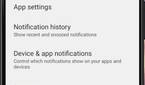 General notification section