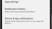 General notification section