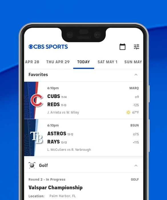 CBS Sports Baseball Match