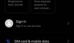 Settings on ColorOS