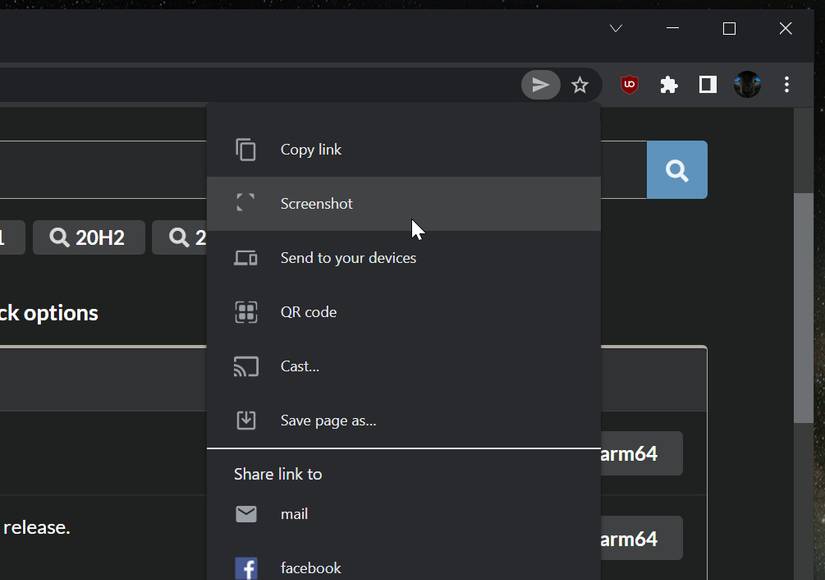 Google is adding a built-in screenshot tool to Chrome for desktop