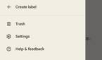 Google Contacts material you hamburger menu