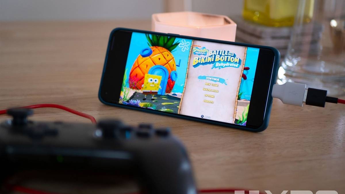 Spongebob Squarepants Battle for Bikini Bottom on the OPPO Find X3 Pro using Stadia