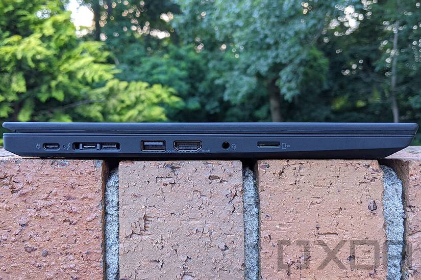 Side view of Lenovo ThinkPad T14 Gen 2