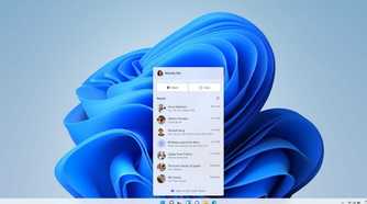 Chats window in Windows 11