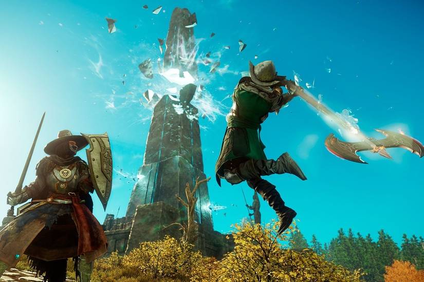 Screenshot of the New World videogame