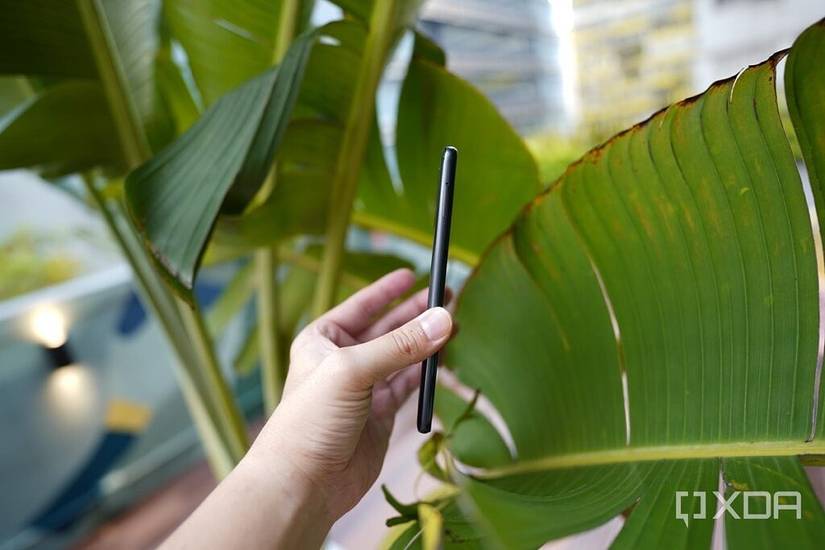 The POCO X3 GT's plastic frame.