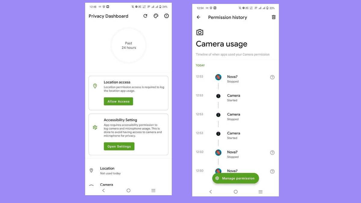 Privacy Dashboard app featured