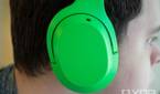 Razer headphones on my head
