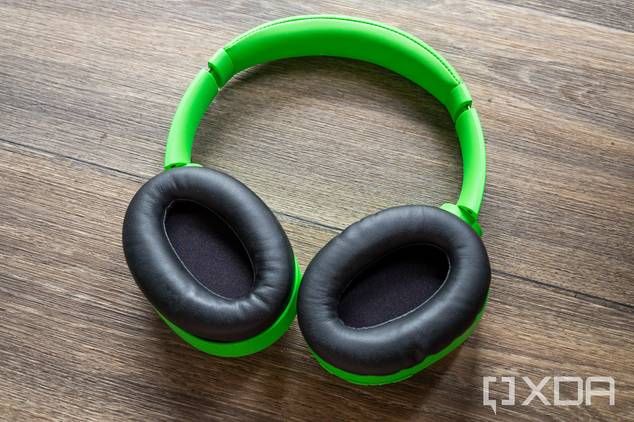 Razer headphones on floor