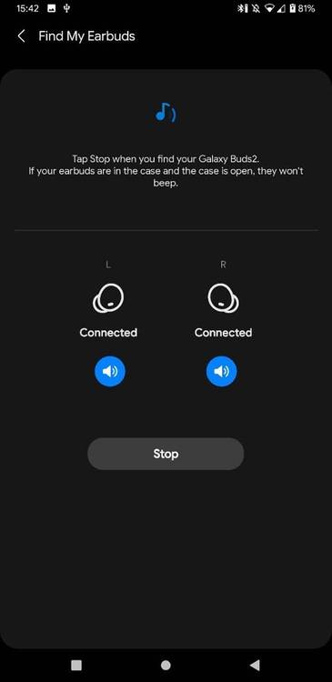 Samsung Galaxy Buds 2 find my earbuds