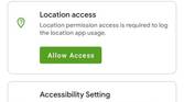 Homescreen of the Privacy Dashboard app
