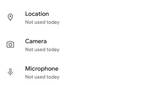 Home screen of the Privacy Dashboard app after granting permissions