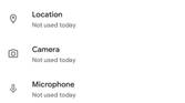 Home screen of the Privacy Dashboard app after granting permissions