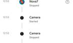 Camera permission section in the Privacy Dashboard app