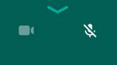 Sound, video, microphone and end call toggles in WhatsApp