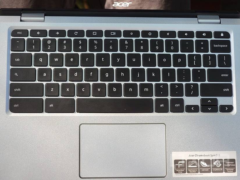 Acer Spin 513 keyboard