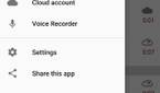 Automatic Call Recorder Menu